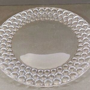Tiffany & Co NEW Signed Crystal Honeycomb 12.5” Serving & Cake Plate